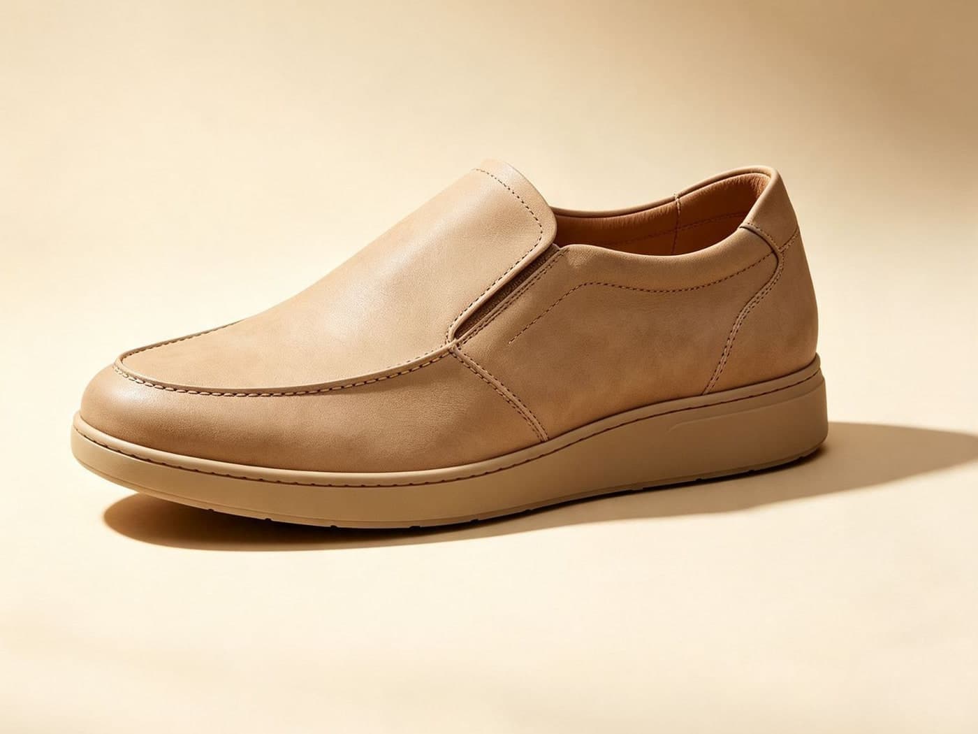 Close-up of a leather upper